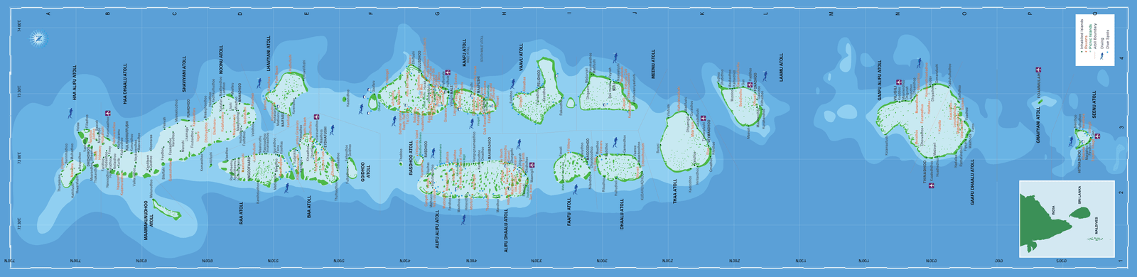 Maldives Map Details